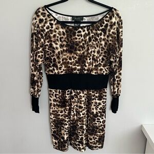 Leopard Print Longsleeved Top